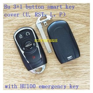 Di alta qualità per <span class=keywords><strong>Bu</strong></span> <span class=keywords><strong>3</strong></span> + 1 pulsante Smart chiave Cover con chiave di emergenza HU100 accessori per chiavi auto per Flip set di chiavi