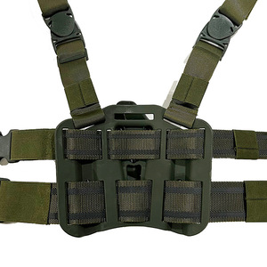 ซองหนังใส่ปืนพกแบบพับสองชั้นป้องกันยุทธวิธีเอวแบบห้อยอุปกรณ์ล่าสัตว์ - Product Image 6