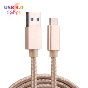Yüksek hızlı 10 Gbps PVC 1M USB 3.1 a erkek tipi C 3.1 veri kablosu PVC ceket ve bilgisayarlar için örgü koruyucu - Product Image 5