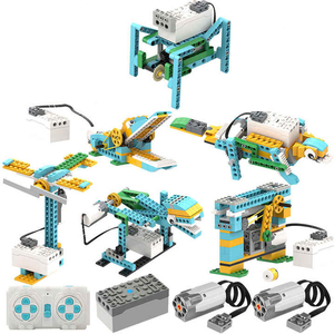 51-IN-1 Kunststoff DIY programmierte Roboter Baustein Set pädagogische STEM Ziegel kompatibel mit WeDo 2.0 - Product Image 1
