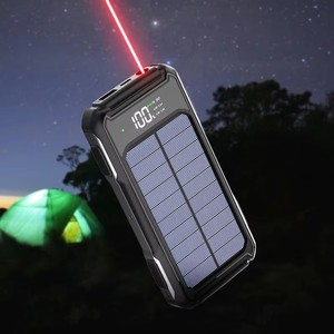 2025 nhà máy mới nhất ODM dịch vụ OEM 2 USB không thấm nước xách tay năng lượng mặt trời Powerbank với cáp cho điện thoại di động ngân hàng điện - Product Image 4