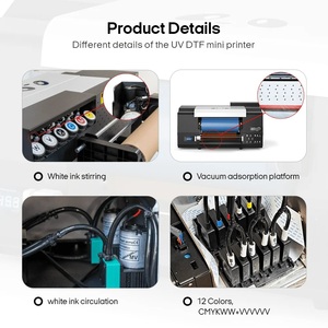 Hepsi bir A3 + çift XP600 Printerhead Sublime 3D yazıcı prosmall UV DTF etiket küçük iş fikirleri için - Product Image 5