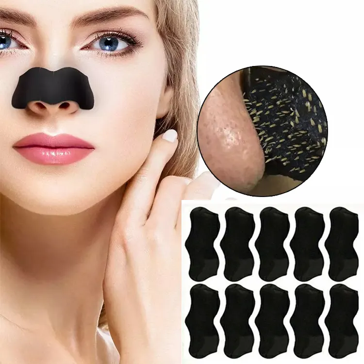 Hot Sale Blackhead Pimple Oil Control Bamboo Charcoal Instantly Unclogs Pores Strip Purify Peel Off Blackhead Remover Nose Patch
