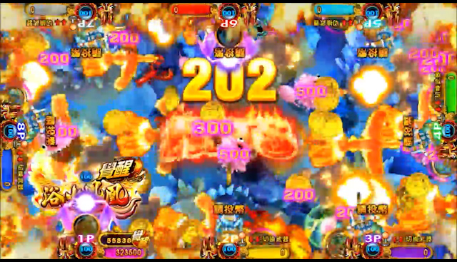 Fucilazione dello SGS che pesca il software del gioco, gioco di gioco con diversi giocatori della Tabella del pesce 3