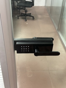 Riconoscimento delle impronte digitali con serratura in vetro per ufficio intelligente con chiusura rapida a doppia porta in vetro, funzionalità di sicurezza Cloud Data Storage WiFi - Product Image 5