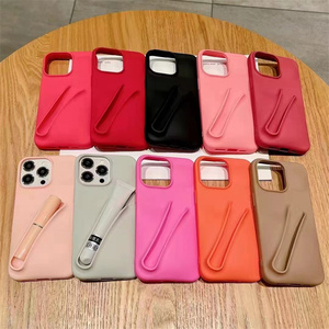 Customizable Logo for <strong>Rhode</strong> Lip Gloss Holder Phone Case for iPhone 16 Pro <strong>Max</strong> 15 Plus Soft Silicone Case Cover