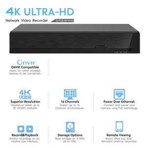 16CH Smart AI Network Turret Full Color 3MP 5MP 8MP Ip Cctv Cámaras DE SEGURIDAD Set 4K POE NVR Kit Sistema de monitoreo de 16 canales - Product Image 5