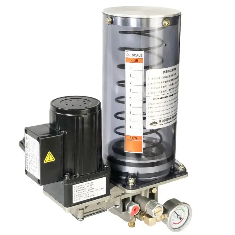 Pompa elettrica per olio grasso di piccole dimensioni 24V 220V 380V per punzonatrice sistema di lubrificazione centrale CNC