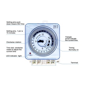 24HR Mechanical Programmable Wall Built-in Timer Module Switch Timer Relay Control - Product Image 4