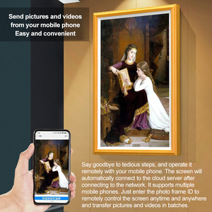 21.5/32/43/55 pollici digitale Nft foto cornice Wifi App commerciale Nft schermo Display arte digitale Crypto cornice con Software Cms gratuito - Product Image 5