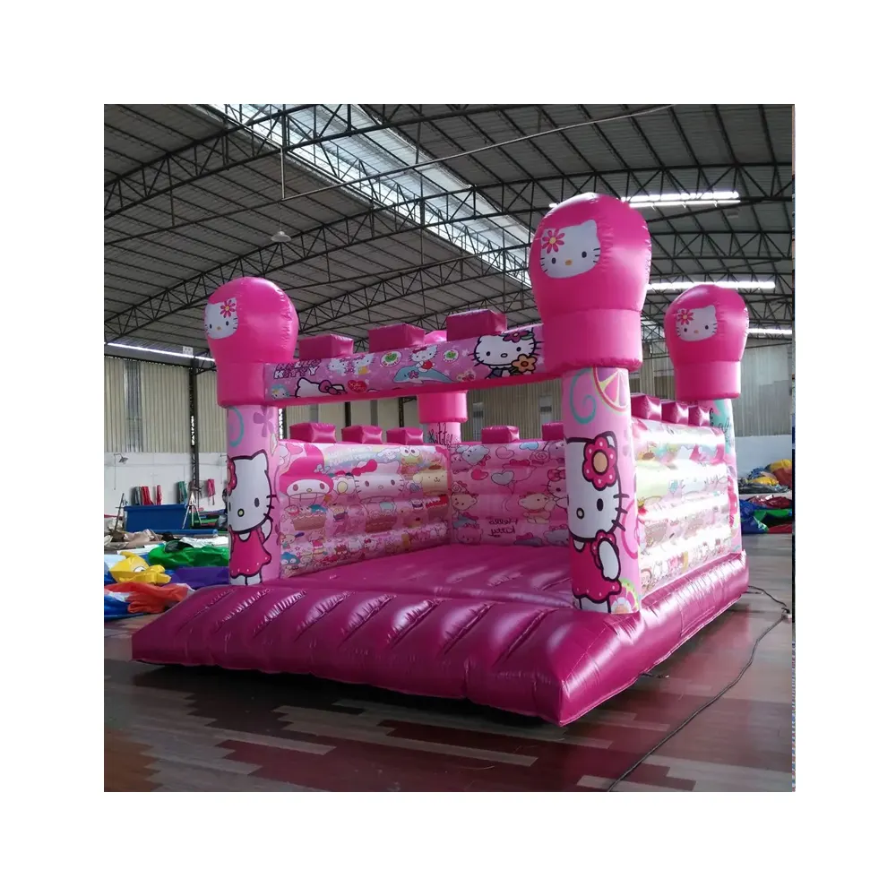 Factory Direct Disco Spiderman Inflatable Castle With Pool Bounce House Space Themed