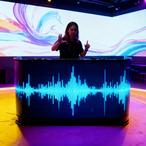 Produk baru ukuran kustom Cabina Dj Con Pantalla Led Video dinding Dj Stan depan layar Led untuk dijual - Product Image 1