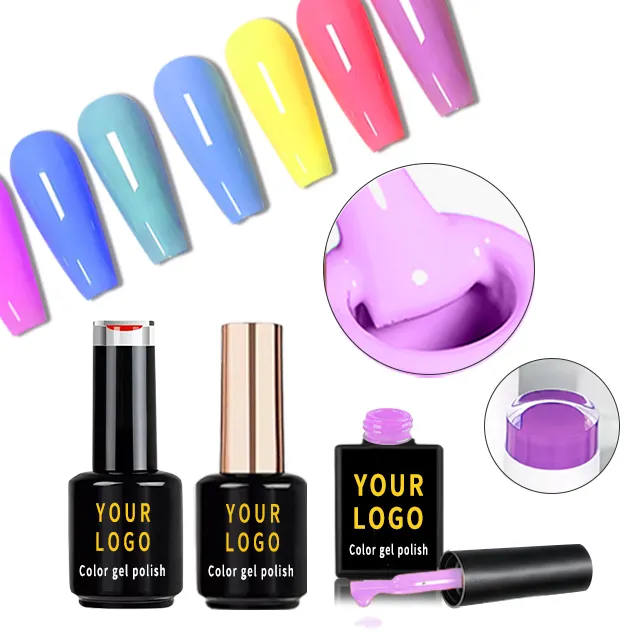 Échantillons gratuits avec votre logo Vernis gel couleur Macron UV/LED populaire pour l'été