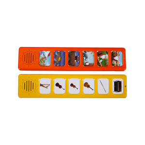 Logotipo personalizado de fábrica Botones de sonido de grabación de voz Juguetes de música baratos para niños 6 Botones de aprendizaje Caja de música para niños - Product Image 4