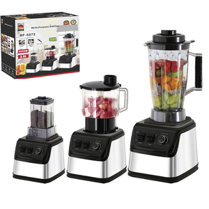 Yeni 6 in 1 3L 9500W ağır çok fonksiyonlu Blender ve sıkacağı ticari veya ev ab İngiltere Smoothie blenderı mikser makinesi - Product Image 5