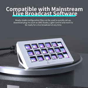 Ajazz AKP153E Customizable <strong>LCD</strong> 15 Keys <strong>Controller</strong> Keypad <strong>Keyboard</strong> Pc Gaming Console Desktop <strong>Controller</strong> - Product Image 6