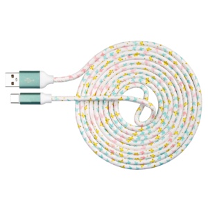 整体销售彩色高端定制印刷pu皮革微型c型usb c电缆，适用于iphone 15的c型手机 - Product Image 5