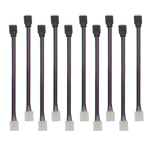 ESannオスからクリップ10mm4ピンLEDストリップライトRGBLED延長ワイヤーケーブル (LEDストリップ用) - Product Image 1
