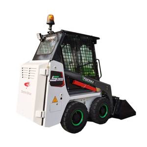 迷你4x4轮式装载机，带前部和反铲2吨额定负载EPA小型拖拉机抓斗履带滑移装载机迷你滑移转向装载机 - Product Image 5