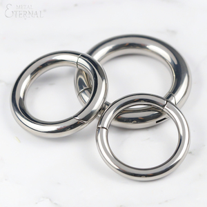Eternal Metal 18G 1.0mm ASTM F136 <strong>Titanium</strong> High Quality Precision Clicker Ring - Product Image 6