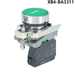 BA31 BA42 interruttore a pulsante in plastica Reset piatto momentaneo XB4 22mm pulsanti rotondi calibro 10A Max. Corrente - Product Image 6