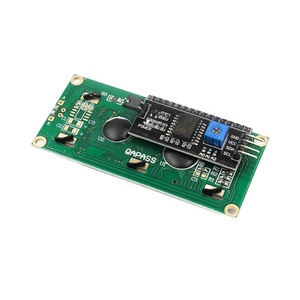 Stock nuevo LCD 1602A 5V pantalla azul código blanco luz negra con IIC / I2C 16x2 módulo de Monitor LCD LCD1602