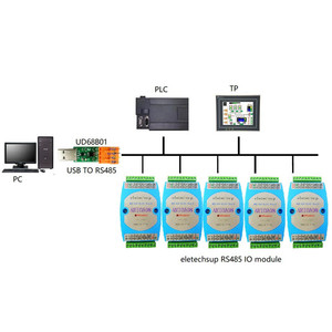 8DI-8DO Digital <strong>input</strong> and <strong>output</strong> module Optocoupler isolated <strong>RS485</strong> <strong>MODBUS</strong> RTU communication Board AMIOA08