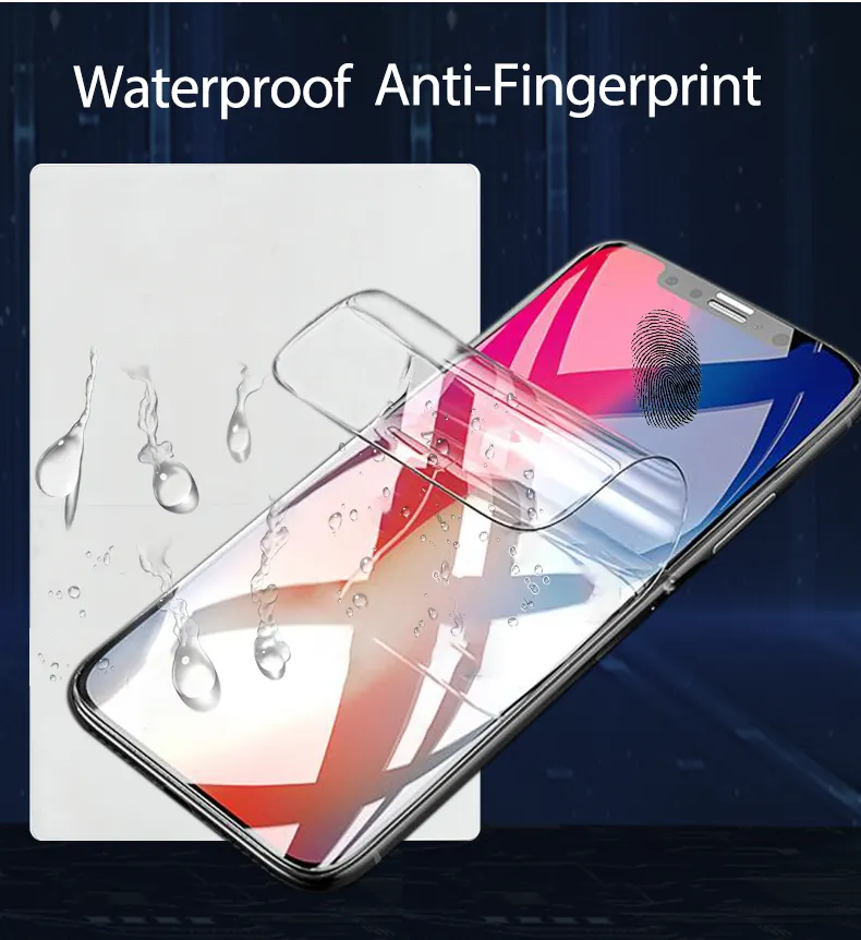 0.2mm TPU hidrojel filmi Anti şok Anti parmak izi filmi, TPU ekran koruyucu hammadde sargı malzemesi mobil ekran için