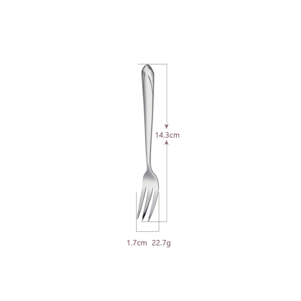 Tenedor de té de plata con diamantes