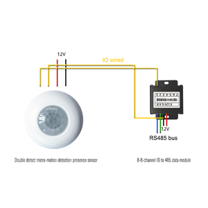 Doble detección de infrarrojos Sensor de presencia para el cuerpo Micro-movimiento