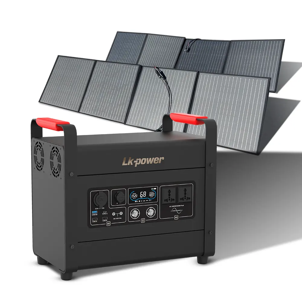 Chargeur de centrale solaire Portable 2000W générateur solaire 3000W