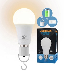 高ルーメン自己充電バッテリー式自動緊急LEDバックアップ電球 - Product Image 1