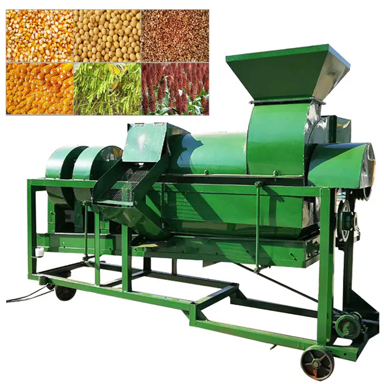 600kg de soja multifuncional maíz dulce máquina trilladora precio arroz trilladora Filipinas precio desgranadora trigo pequeño