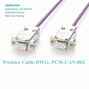 Câble de contrôleur de bus CAN D-Sub DB9 CAN-High CAN-Low avec 2x120 Ohm Terminator Resistor Automation Vehicle <span class=keywords><strong>Data</strong></span> Logger Testing - Product Image 6