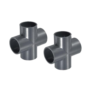 PVC Five Four Three <strong>Way</strong> Tee Size 20 to 90 SCH40/SCH80 Stainless Steel Cross <strong>5</strong> 4 <strong>3</strong> <strong>Way</strong> Tee CNC Machining Available - Product Image 1