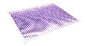 TPE Planets VIOLETハーモニーピロー、100% ソフトタラレイラテックスピローコアを備えた睡眠サポート弾性グリッド六角 - Product Image 2