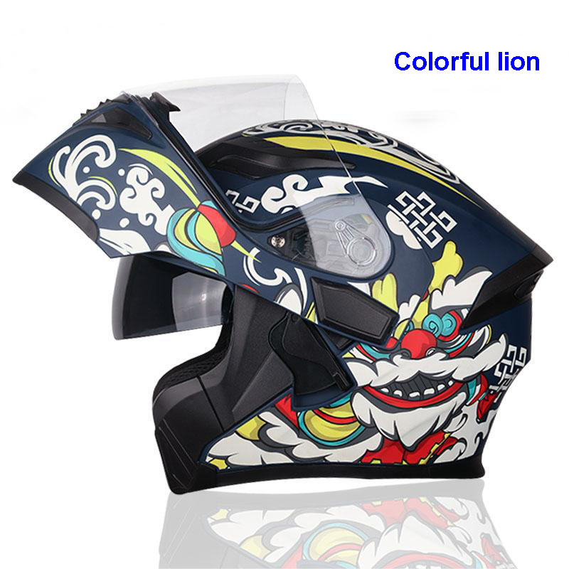 león colorido