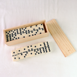 Tùy Chỉnh Bằng Gỗ Dominoes Jumbo 28 Gạch Mesa De <span class=keywords><strong>Domino</strong></span> Chuyên Nghiệp Cổ Điển Hội Đồng Quản Trị Bảng Trò Chơi Đôi Sáu Gỗ Hộp Dominos Set - Product Image 2