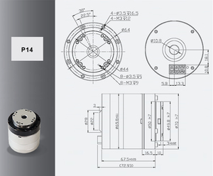 Attuatori albero cavo Robot giunto attuatore modulo attuatore robotico motore Driver in arduino Robot Servo giunto - Product Image 4