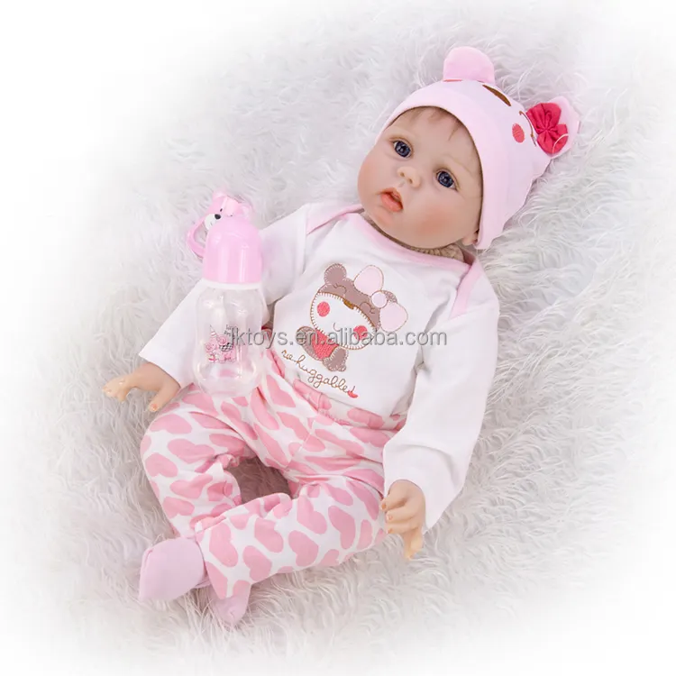 LK Toy Baby Doll Girl Munecas-Silicone-Real Reborn Dolls Biutiful The Silicone Baby Education réaliste Silicone poupée réaliste