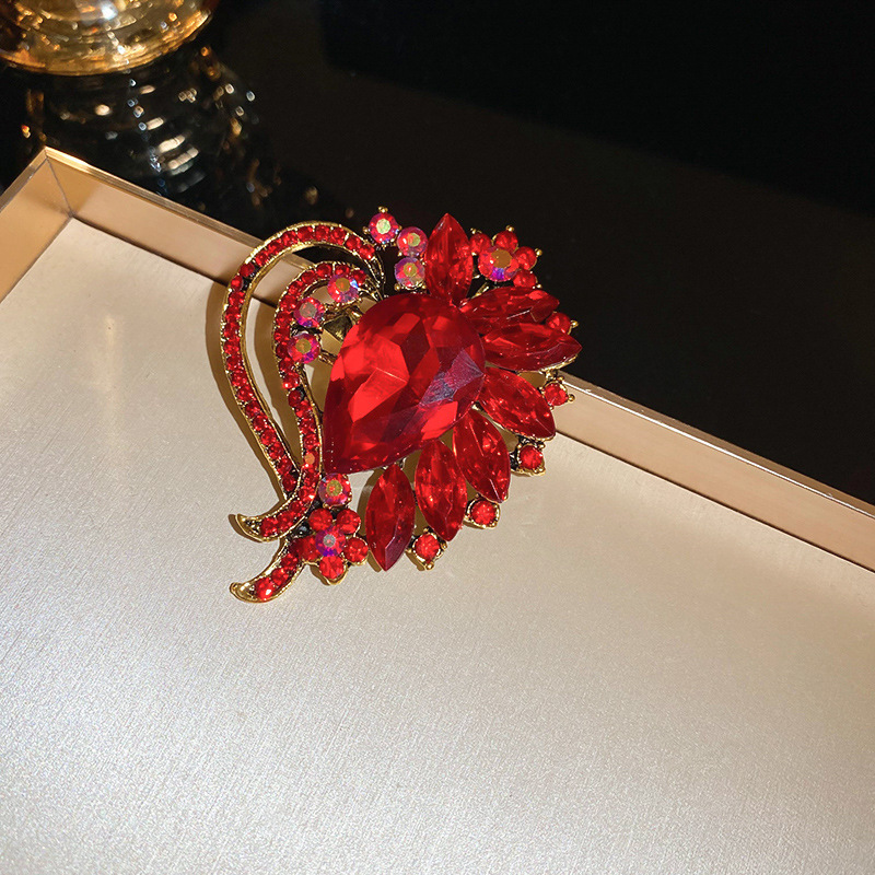 77# broche-Rouge-goutte d'eau
