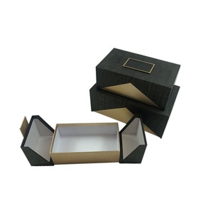 Scatole di carta del mestiere della scatola d'imballaggio dei gioielli del contenitore di regalo del cartone di piegatura di rettangolo di qualità superiore su ordinazione della fabbrica - Product Image 1