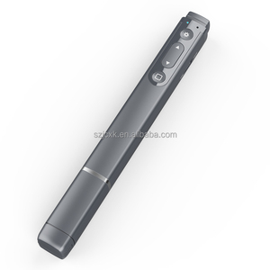2.4G ricaricabile Wireless Presenter puntatore Laser penna custodia in metallo rosso luce verde tipo C ricevitore Powerpoint PPT - Product Image 3