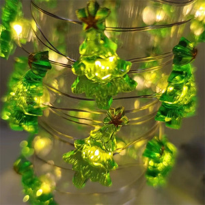 Cadena directa de fábrica Navidad Led Santa Claus ciervo muñeco de nieve cadena luces para vacaciones boda fiesta cortina - Product Image 5