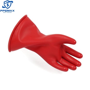 Çin'de yapılan el koruma dielektrik yalıtım eldiven sınıf 00 0 1 2 3 4 kauçuk yalıtım elektrik anma eldiven - Product Image 6