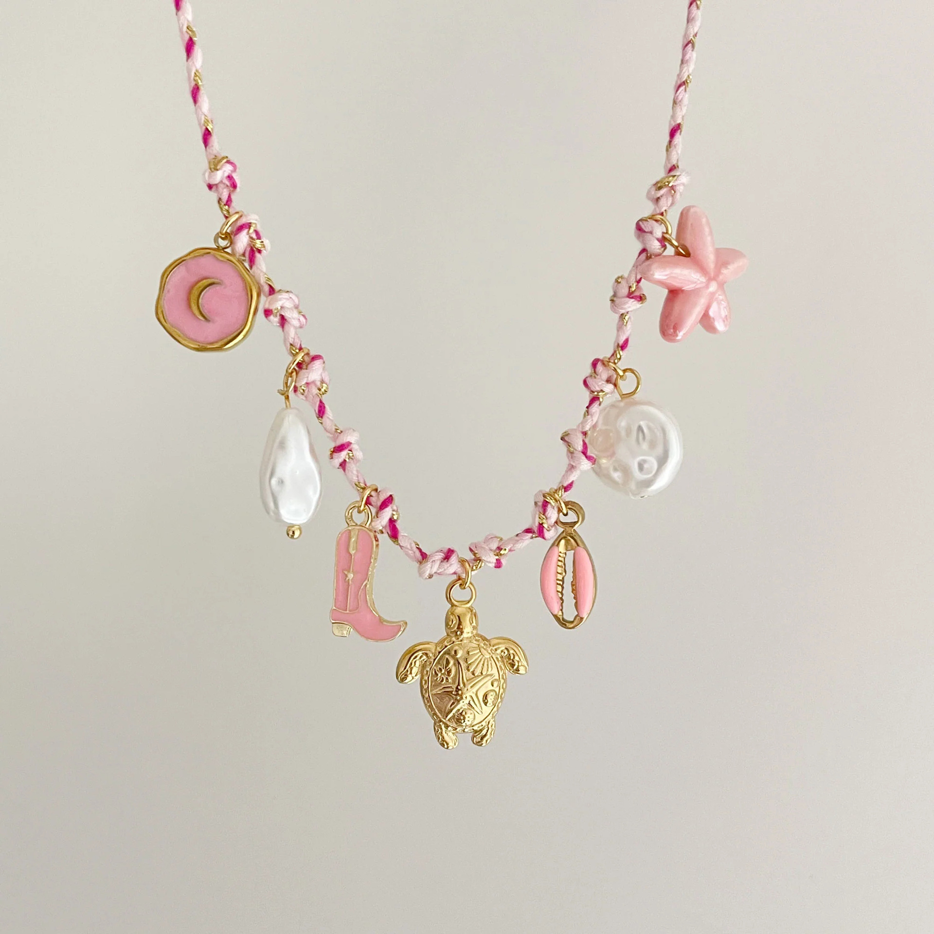 Collana Tartaruga Rosa