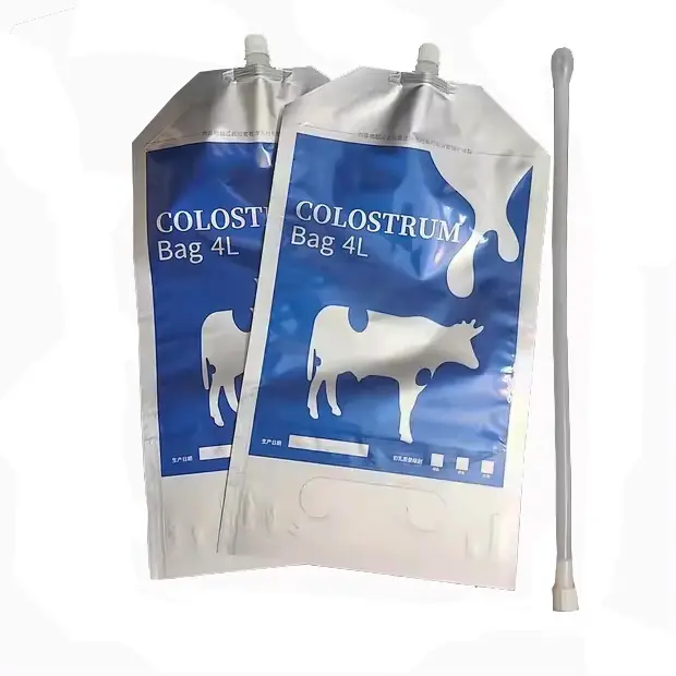 Farm use colostro bag 4L animal feeding compounding primo pacchetto di colostro di latte