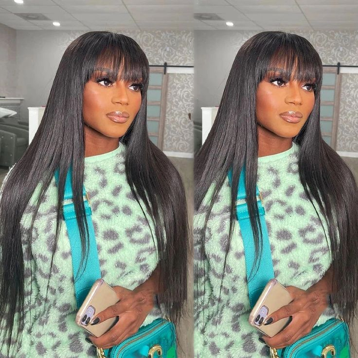 วิกผมตรงแบบมีปัง