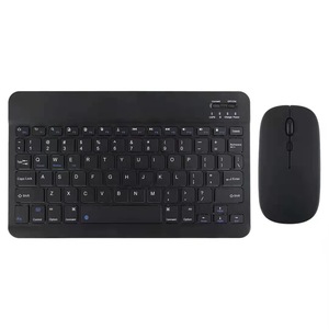 Fabricantes Tablet PC Teclado Mini Teclado inalámbrico y ratón Recargable para iPad Teléfono Teclado portátil