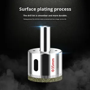制造商供应金刚石钻头6毫米电镀大理石佛珠钻具涂层玻璃孔砌筑钻 - Product Image 2